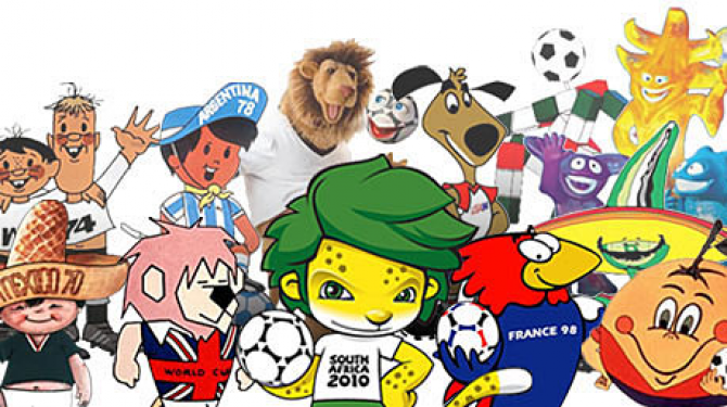 Les mascottes de la coupe du monde les plus connues