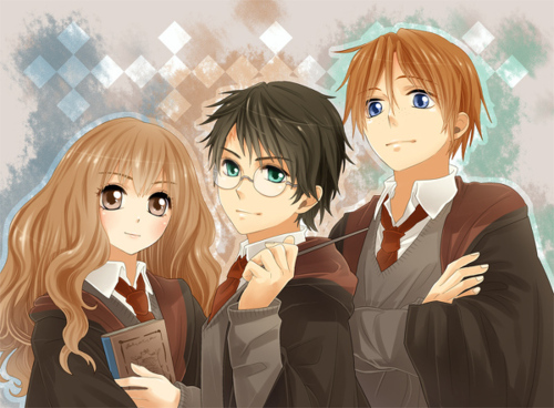 ~ Hermione, Harry dan Ron ~
