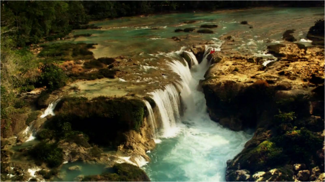 Chiapas-Las Nubes Wasserfälle.