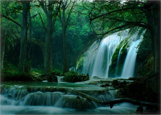 Chiapas-Wasserfall der Seufzer.