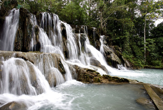 Tabasco- Waterfall of Agua Blanca.
