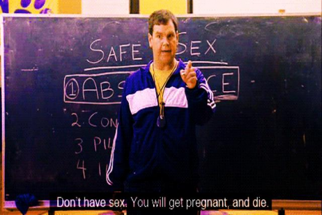 „Hab keinen Sex! Weil sie schwanger werden und sterben werden “