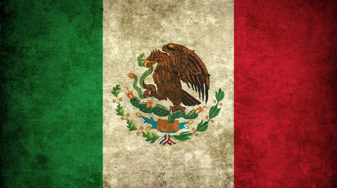 Die Flaggen der Bundesstaaten Mexiko