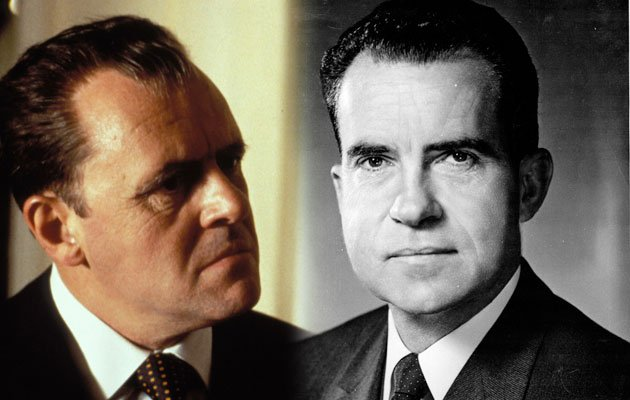 Anthony Hopkins became Richard Nixon