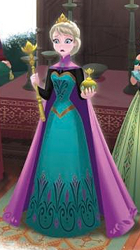 Elsa, robe de couronnement