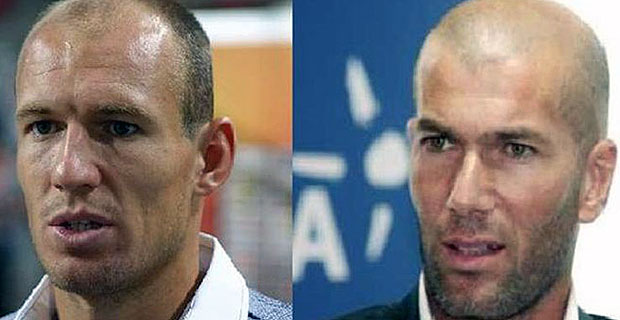 Robben a Zidane