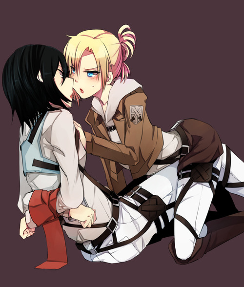 Mikasa and Annie