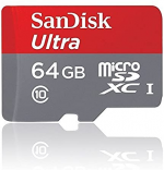 L'alternativa: SanDisk Ultra microSDXC Classe UHS-I 10 64 GB