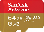 Meno di 20 €: SanDisk Extreme microSDXC 64 GB Classe 10 U3 A2 V30