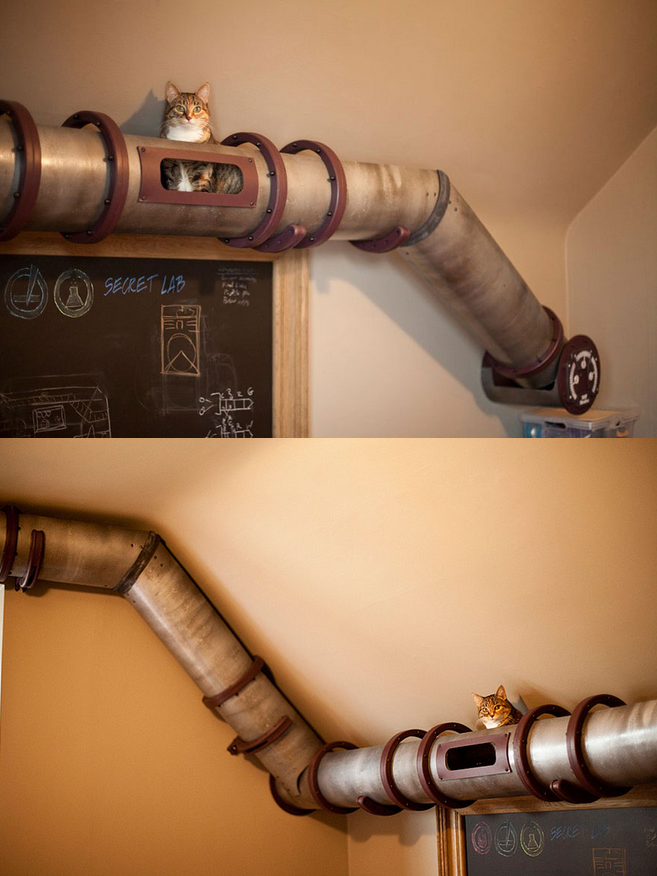Tubes to move around the house