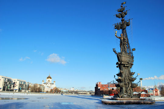 Die Statue von Peter dem Großen von Russland - 96 Meter