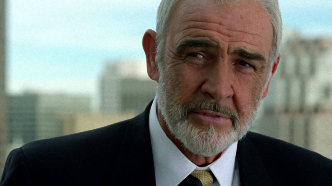 Sean Connery sebagai James Bond on The Rock
