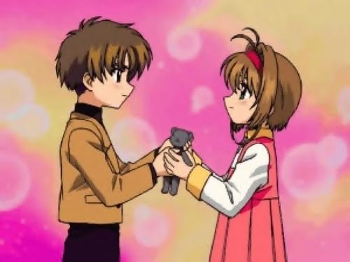 Sakura et Shaoran (Capteur de cartes Sakura)