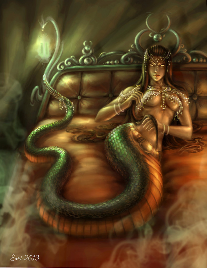 Echidna, déesse nymphe mère de monstres