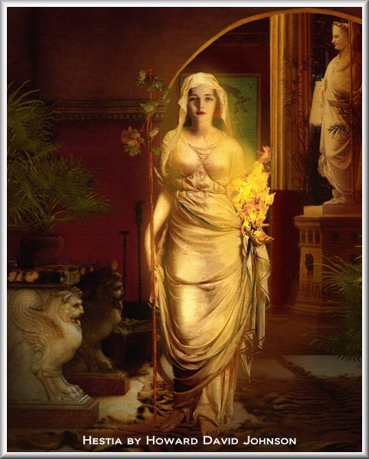 Hestia, déesse olympique de la maison