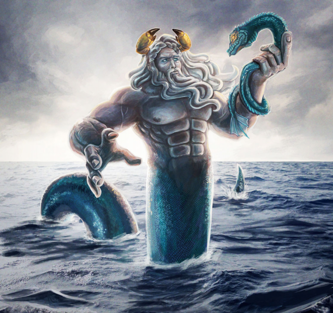 Océan, dieu titan des océans