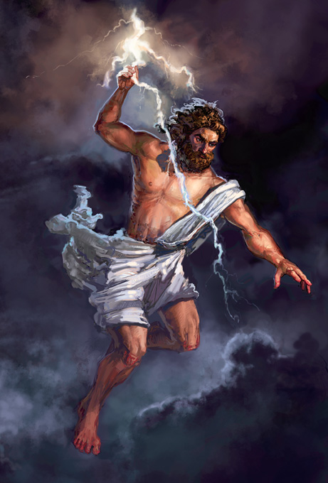 Zeus, dio del cielo olimpico