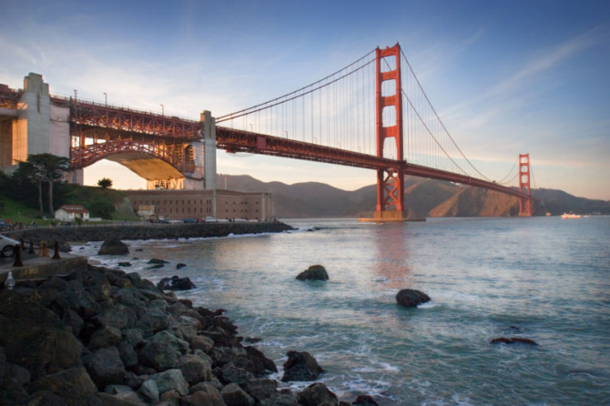 Мост Золотые Ворота в Сан-Франциско