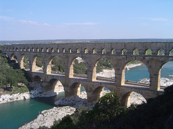Acquedotto romano Pont du Gard (Francia)