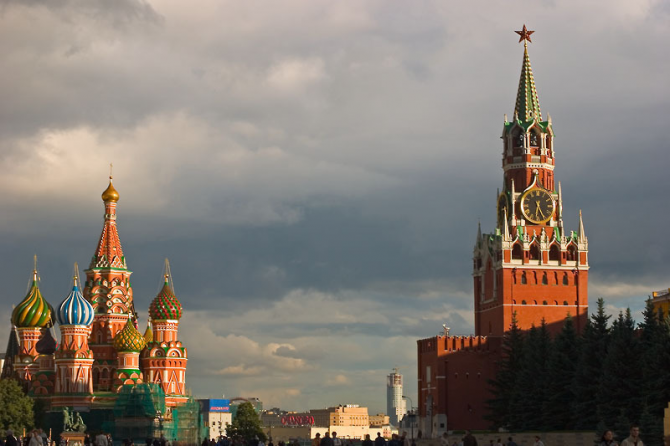 Kremlin dan Lapangan Merah di Moskow (Rusia)