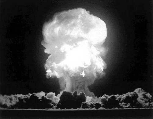 If it is constantly running for 6 years and 9 months without stopping, enough gas would be created to make an atomic bomb