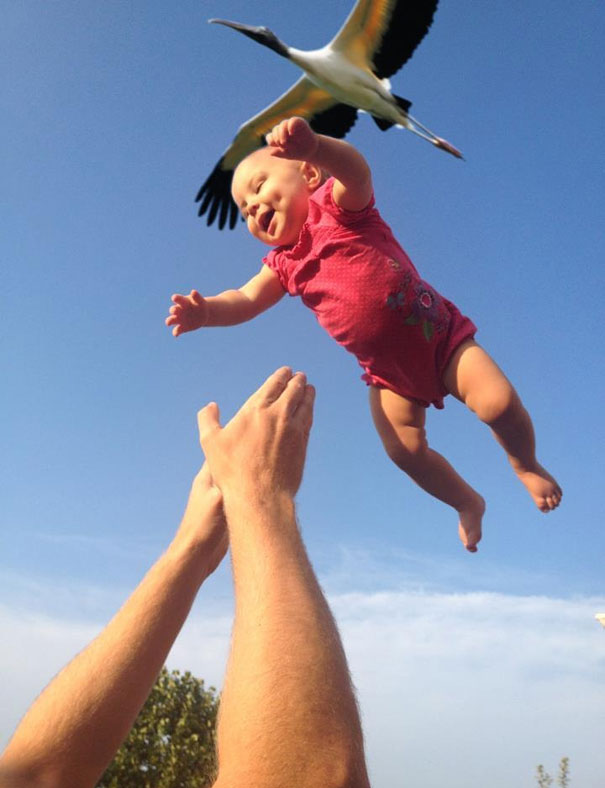 And the stork brought us a baby ...